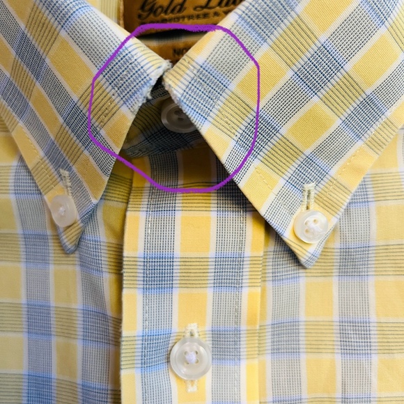 Roundtree & Yorke Gold Label 17 32/33, Pronto Uomo L NonIron Cotton Plaid Bundle - Picture 14 of 16